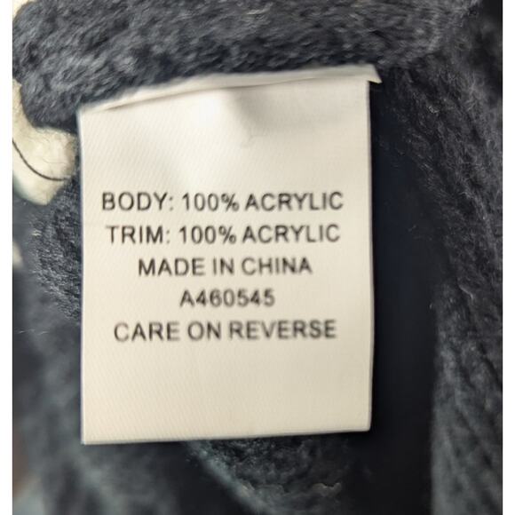 ModX Black Knit Sweater with Cream Accent Size XL NWOT - Picture 5 of 6